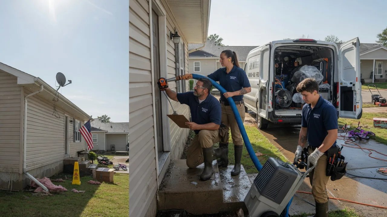Ceiling Water Damage Restoration in South Hutchinson, KS near me
